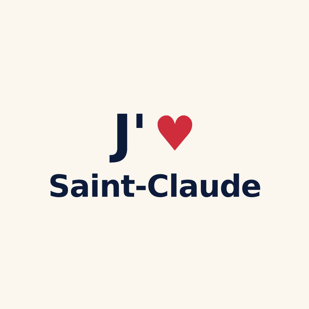 Tasse personnalisée Saint-Claude — design J'aime Saint-Claude