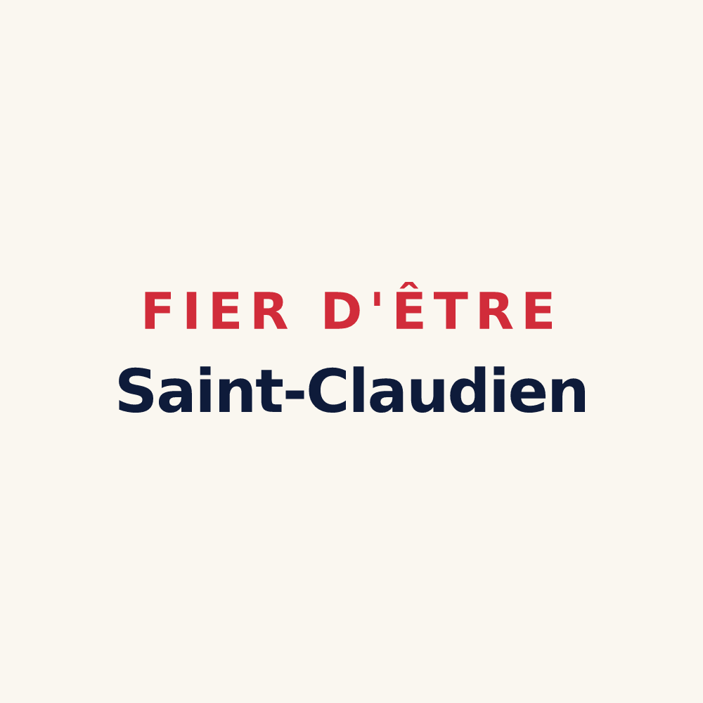 Tasse « Fier d'être Saint-Claudien » — design pour Saint-Claude