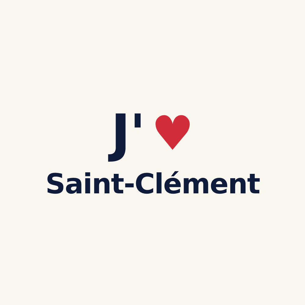 Tasse personnalisée Saint-Clément — design J'aime Saint-Clément