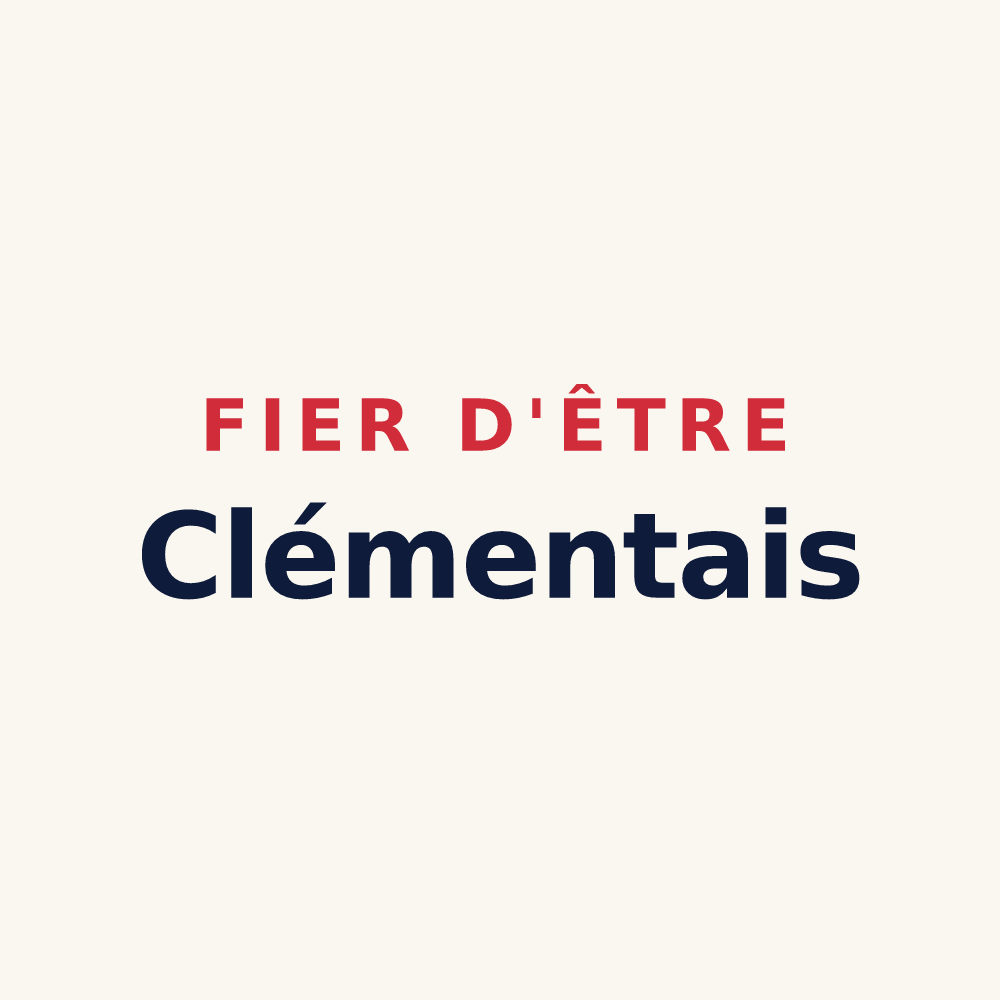 Tasse « Fier d'être Clémentais » — design pour Saint-Clément-de-la-Place