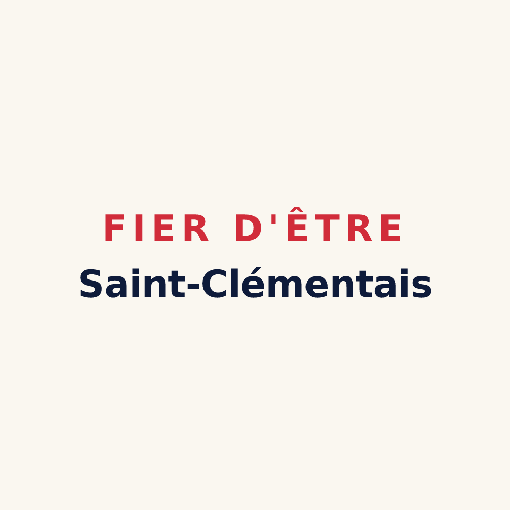 Tasse « Fier d'être Saint-Clémentais » — design pour Saint-Clément-des-Levées
