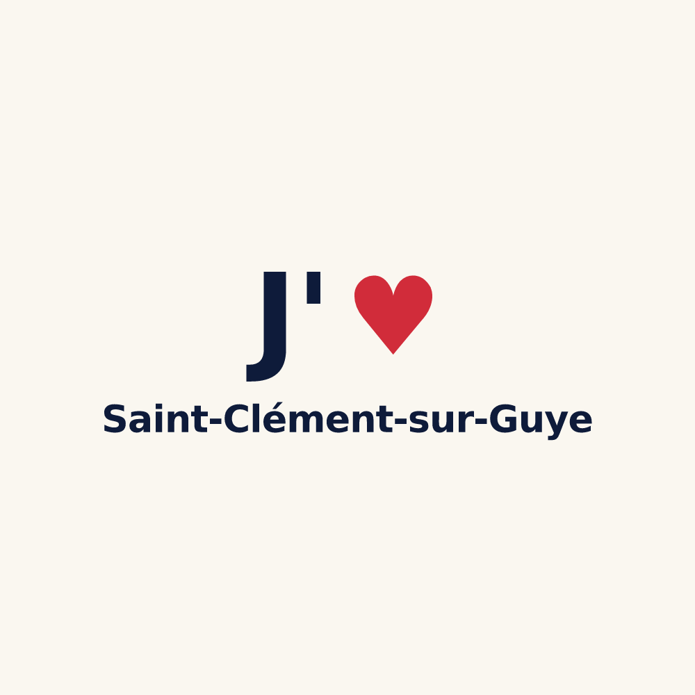 Tasse personnalisée Saint-Clément-sur-Guye — design J'aime Saint-Clément-sur-Guye
