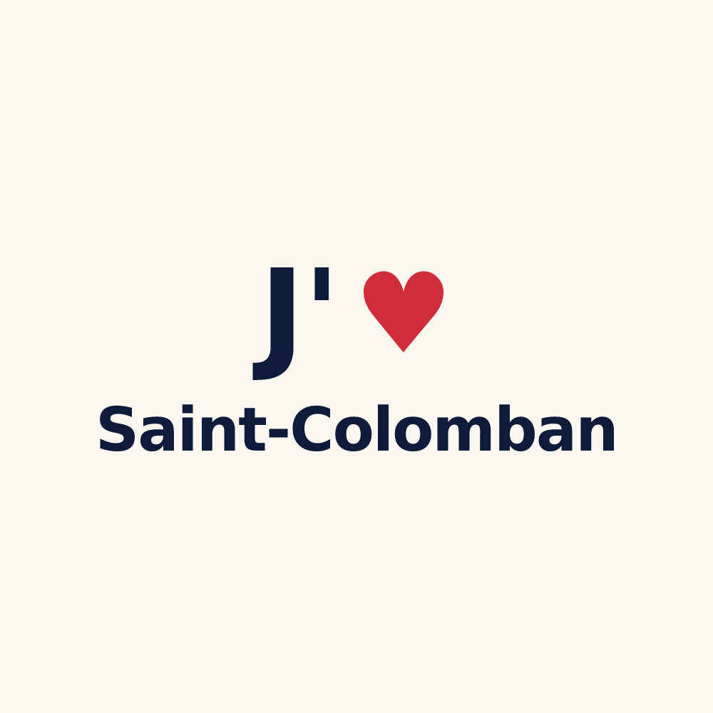 Tasse personnalisée Saint-Colomban — design J'aime Saint-Colomban
