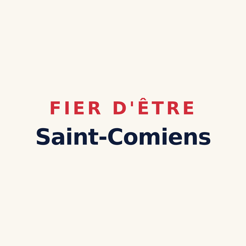 Tasse « Fier d'être Saint-Comiens » — design pour Saint-Côme-de-Fresné