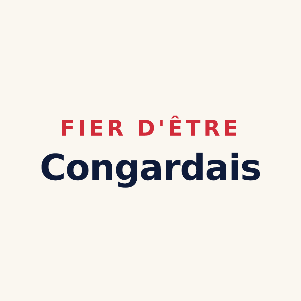 Tasse « Fier d'être Congardais » — design pour Saint-Congard