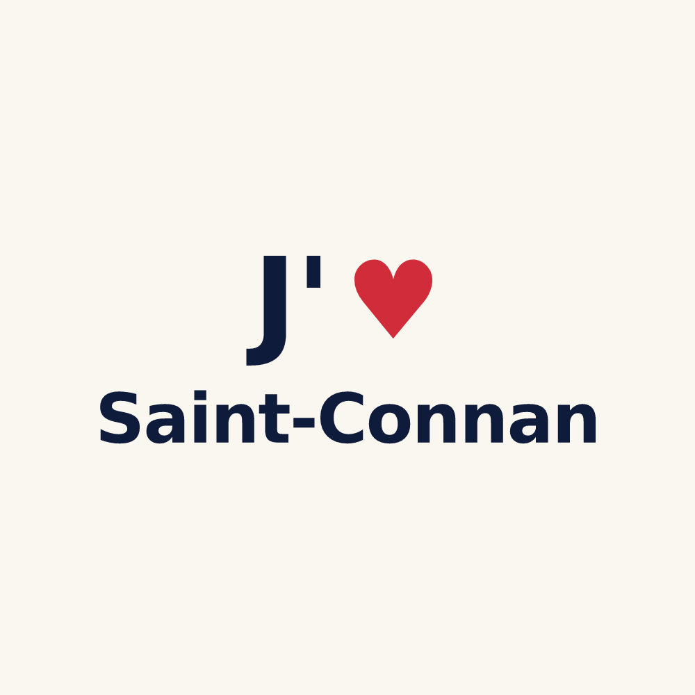Tasse personnalisée Saint-Connan — design J'aime Saint-Connan