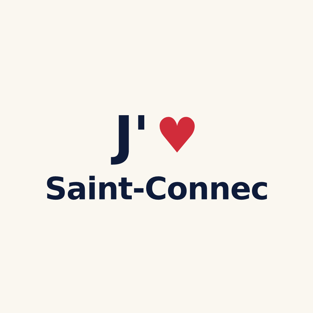 Tasse personnalisée Saint-Connec — design J'aime Saint-Connec