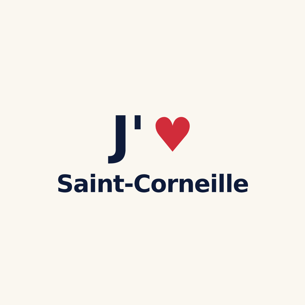 Tasse personnalisée Saint-Corneille — design J'aime Saint-Corneille