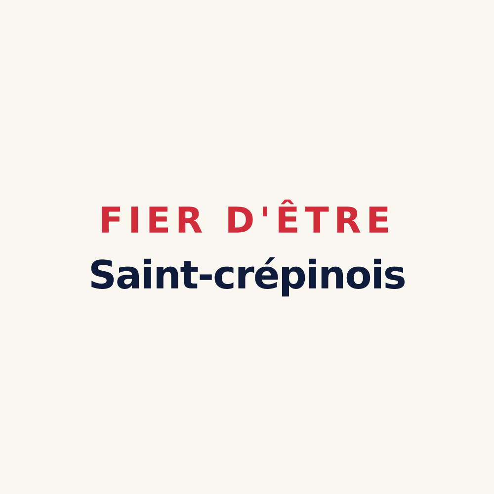 Tasse « Fier d'être Saint-crépinois » — design pour Saint-Crépin