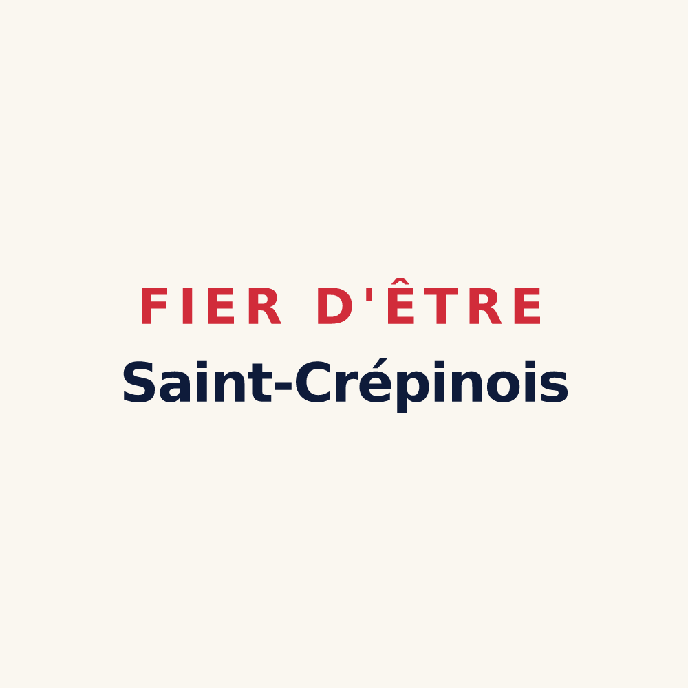 Tasse « Fier d'être Saint-Crépinois » — design pour Saint-Crépin-d'Auberoche