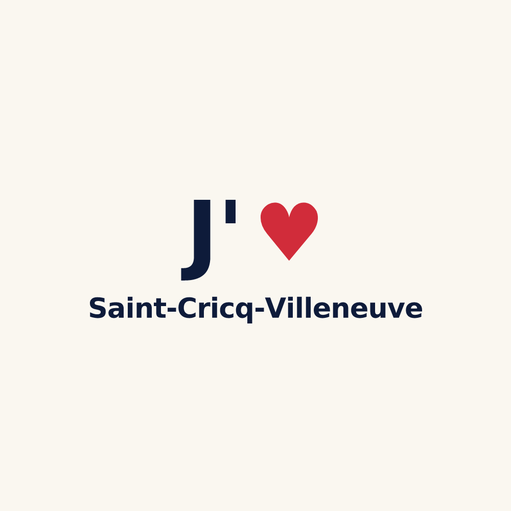 Tasse personnalisée Saint-Cricq-Villeneuve — design J'aime Saint-Cricq-Villeneuve