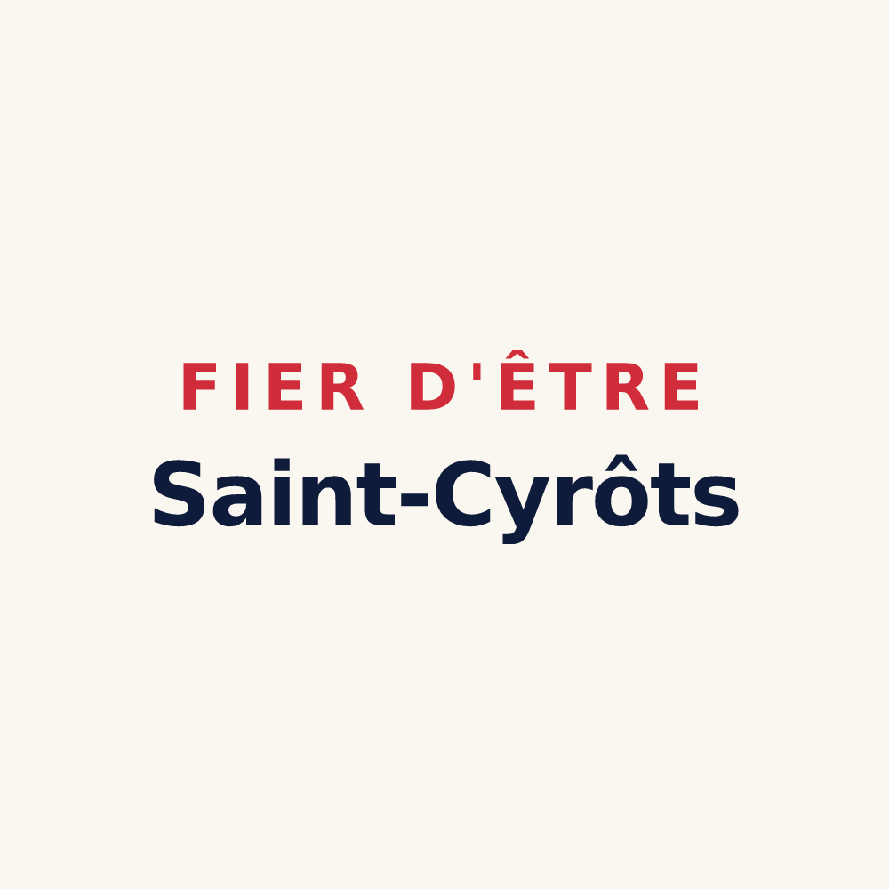 Tasse « Fier d'être Saint-Cyrôts » — design pour Saint-Cyr-au-Mont-d'Or
