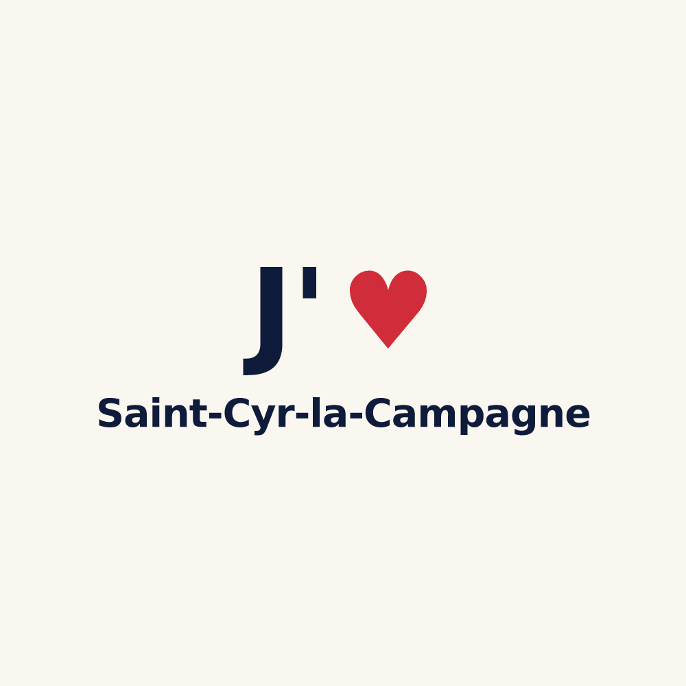 Tasse personnalisée Saint-Cyr-la-Campagne — design J'aime Saint-Cyr-la-Campagne