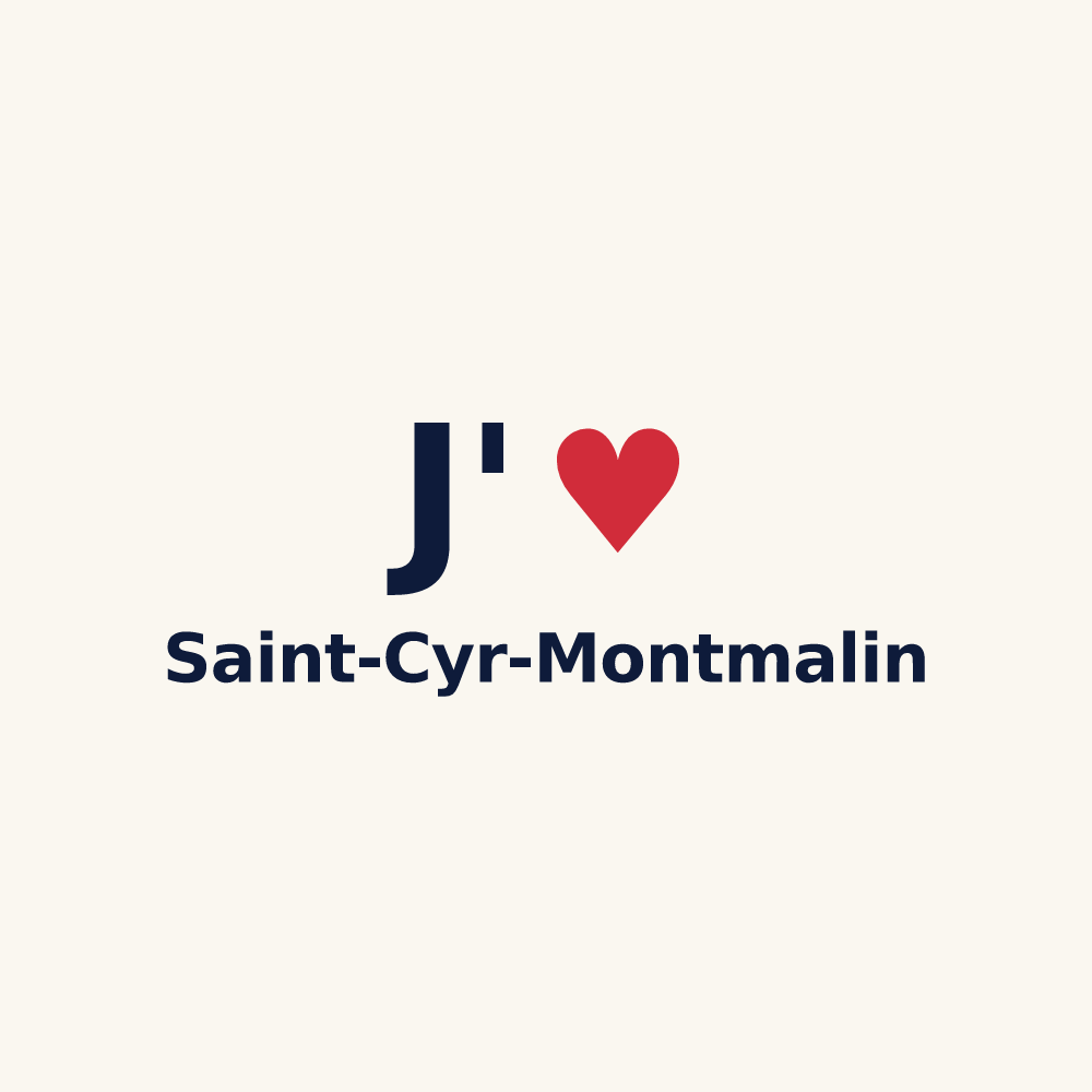 Tasse personnalisée Saint-Cyr-Montmalin — design J'aime Saint-Cyr-Montmalin