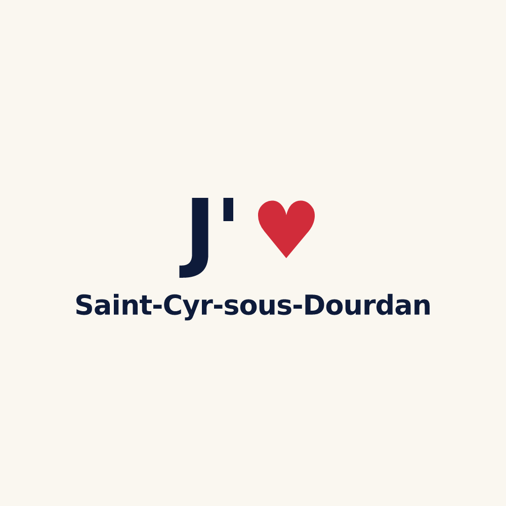 Tasse personnalisée Saint-Cyr-sous-Dourdan — design J'aime Saint-Cyr-sous-Dourdan