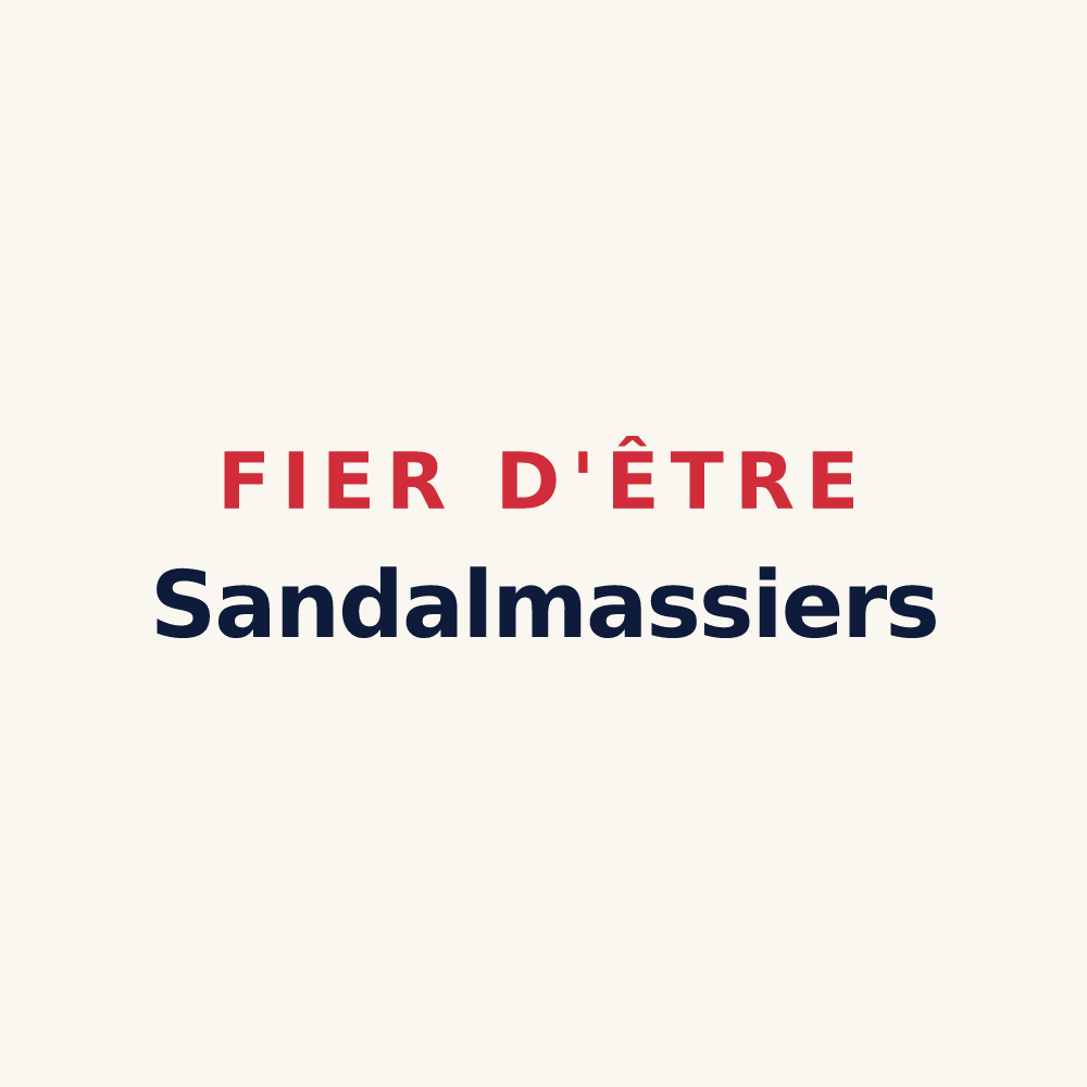 Tasse « Fier d'être Sandalmassiers » — design pour Saint-Dalmas-le-Selvage