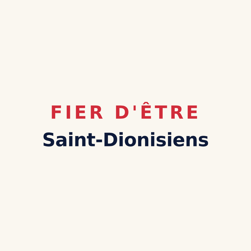Tasse « Fier d'être Saint-Dionisiens » — design pour Saint-Denis