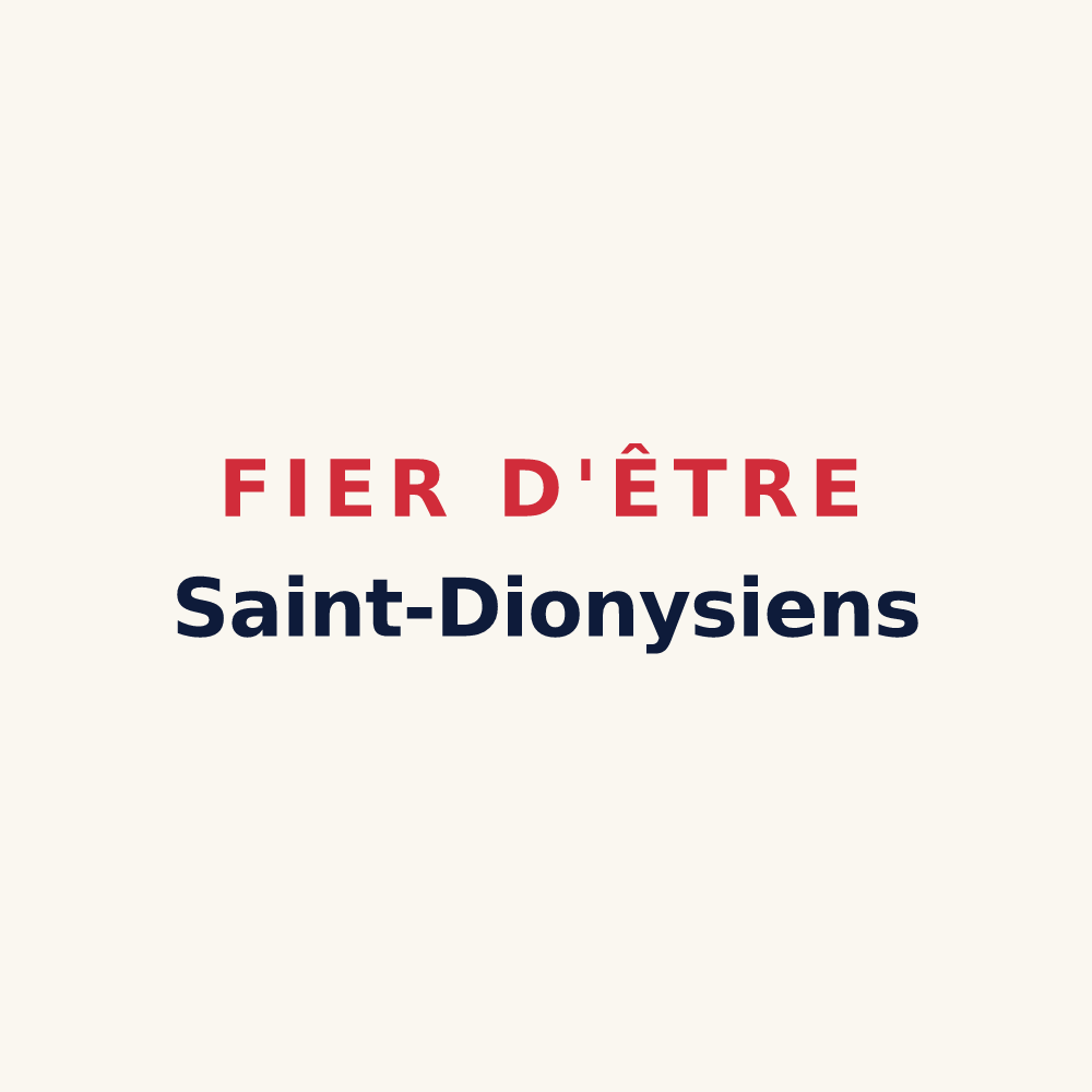 Tasse « Fier d'être Saint-Dionysiens » — design pour Saint-Denis-d'Augerons