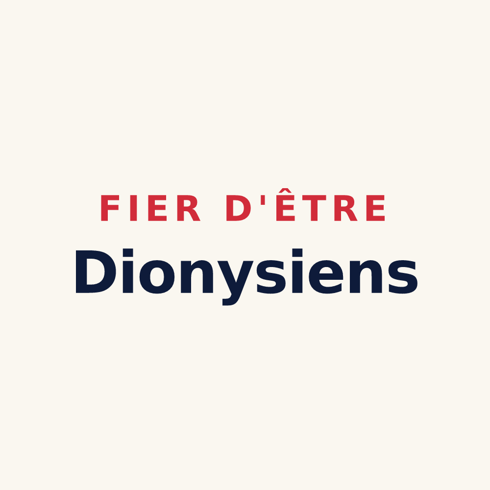 Tasse « Fier d'être Dionysiens » — design pour Saint-Denis-de-Cabanne