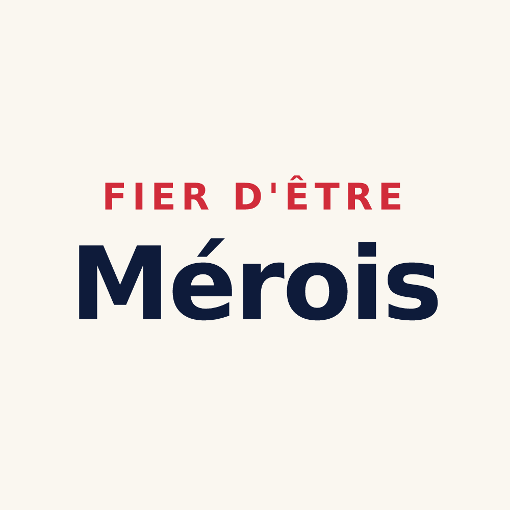 Tasse « Fier d'être Mérois » — design pour Saint-Denis-de-Méré