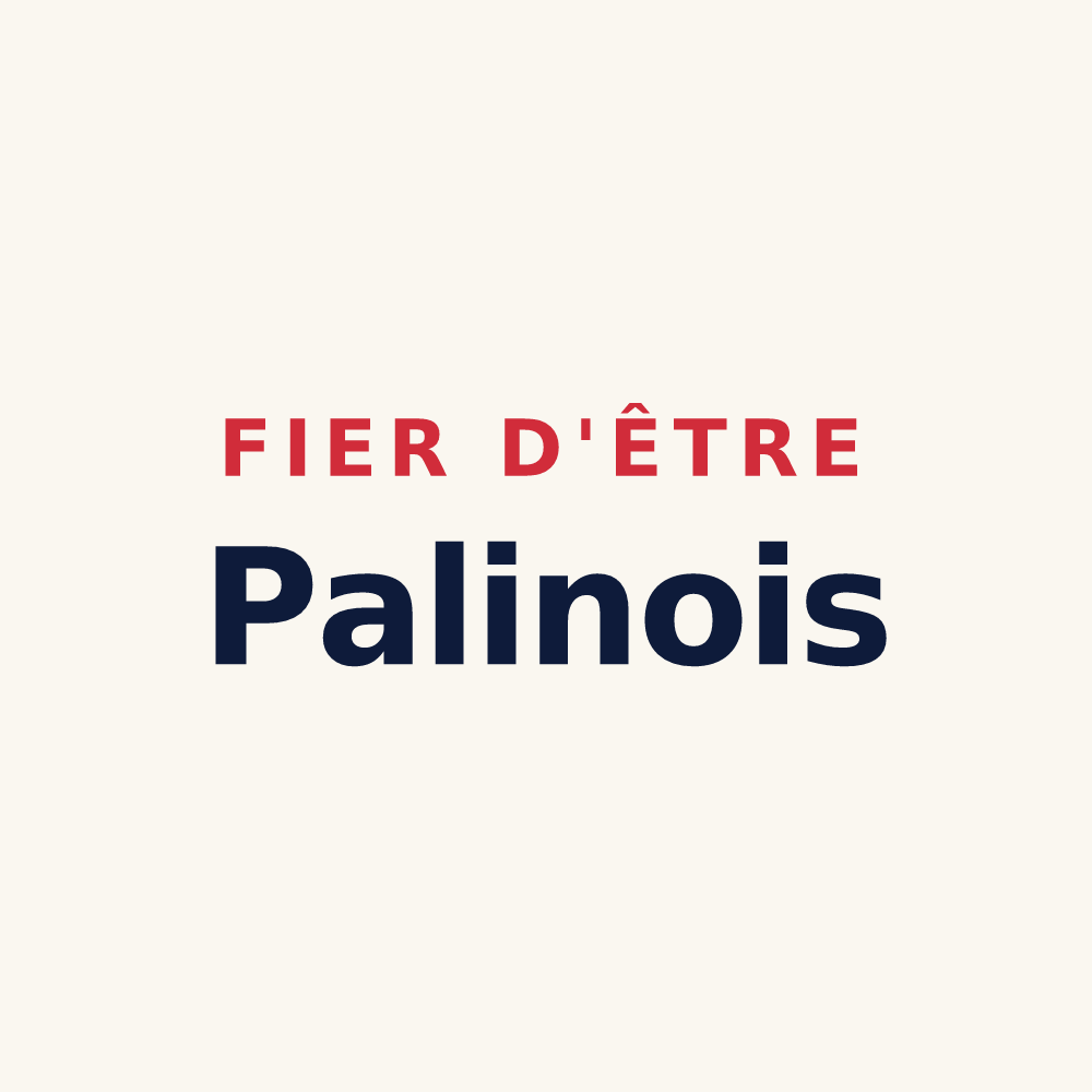 Tasse « Fier d'être Palinois » — design pour Saint-Denis-de-Palin