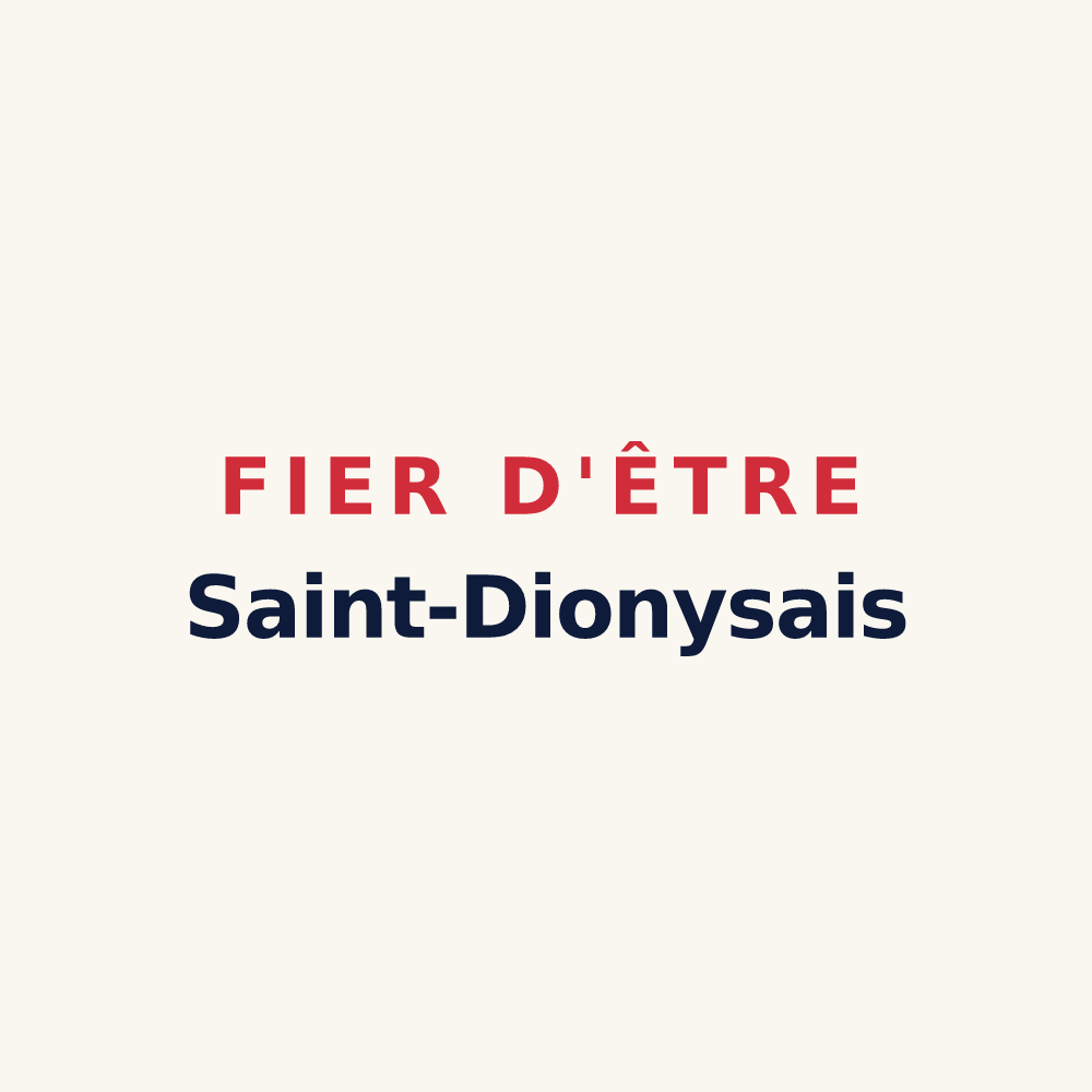 Tasse « Fier d'être Saint-Dionysais » — design pour Saint-Denis-en-Margeride
