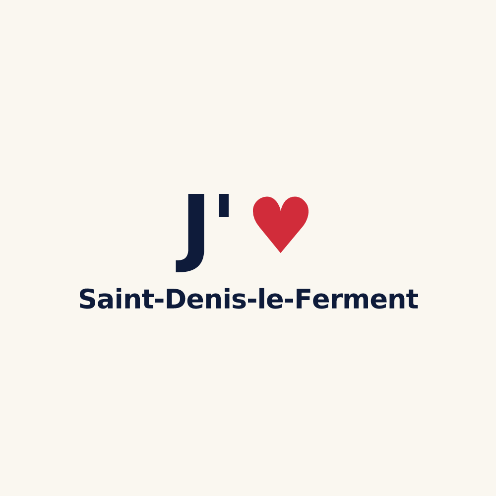 Tasse personnalisée Saint-Denis-le-Ferment — design J'aime Saint-Denis-le-Ferment