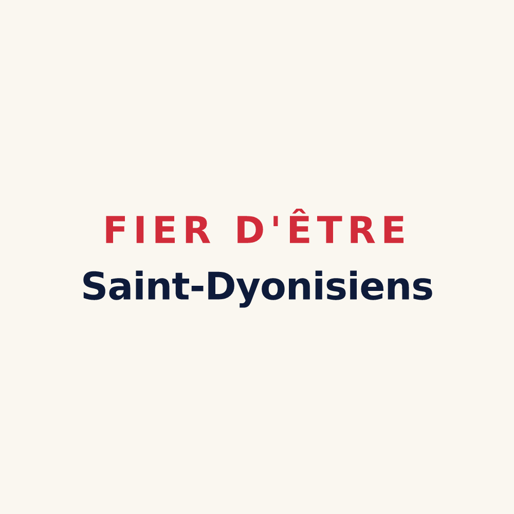 Tasse « Fier d'être Saint-Dyonisiens » — design pour Saint-Denis-sur-Scie