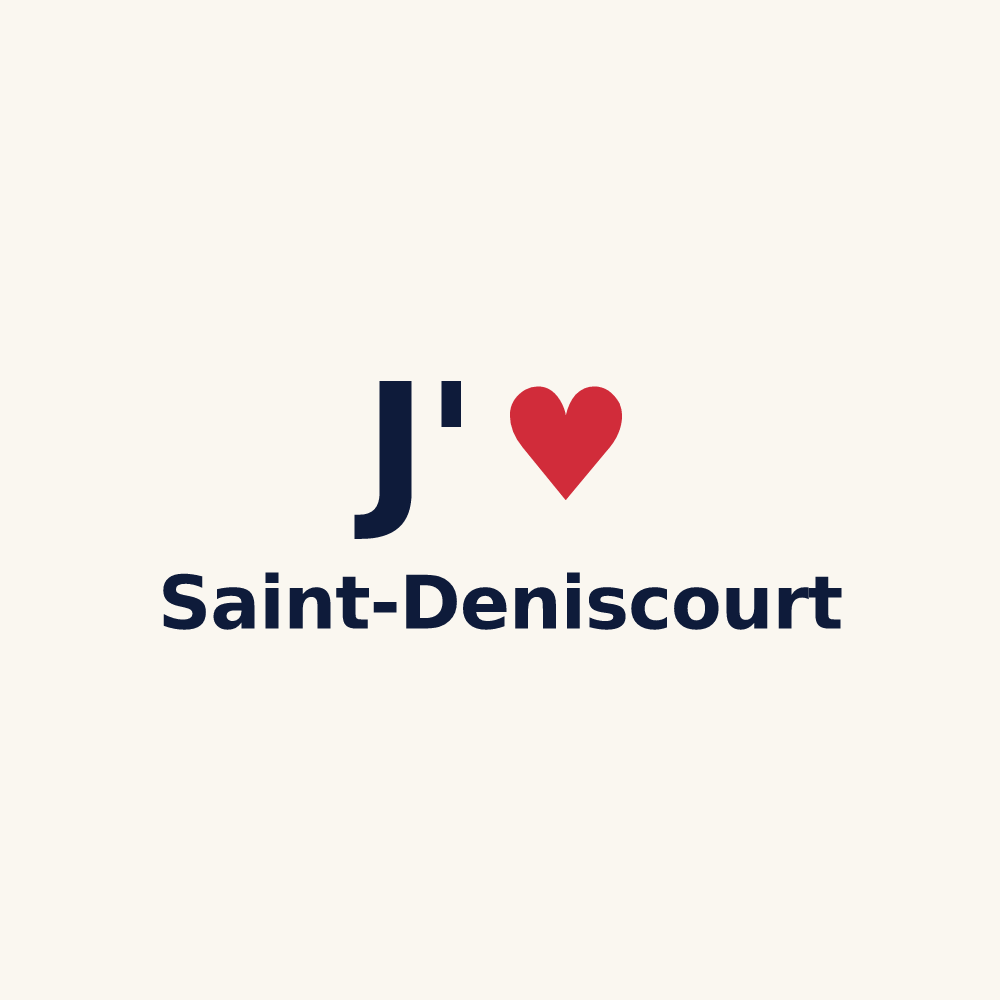 Tasse personnalisée Saint-Deniscourt — design J'aime Saint-Deniscourt