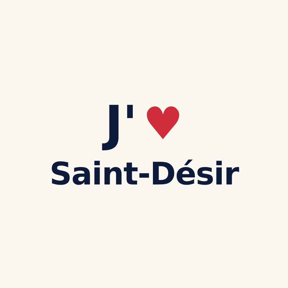 Tasse personnalisée Saint-Désir — design J'aime Saint-Désir
