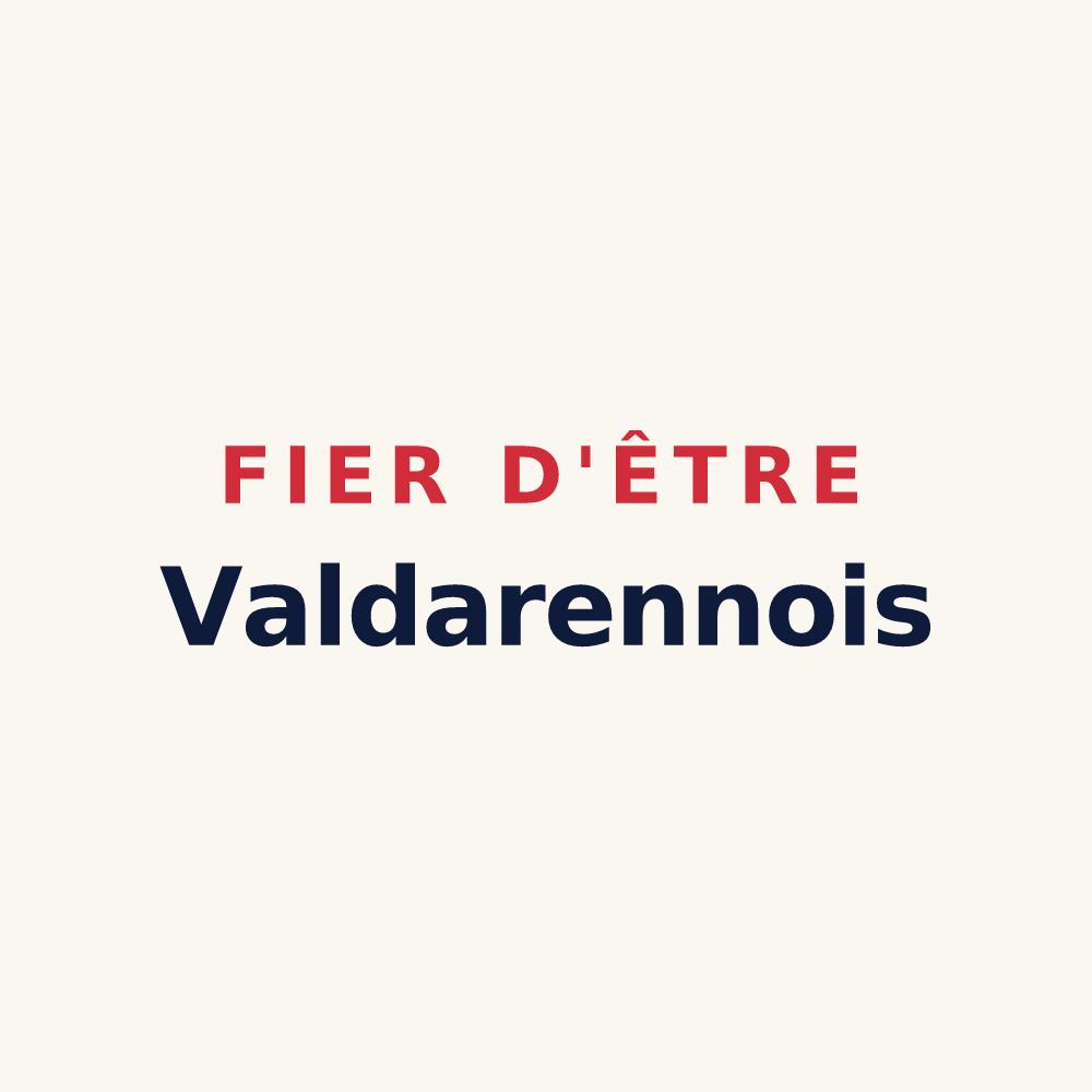 Tasse « Fier d'être Valdarennois » — design pour Saint-Didier
