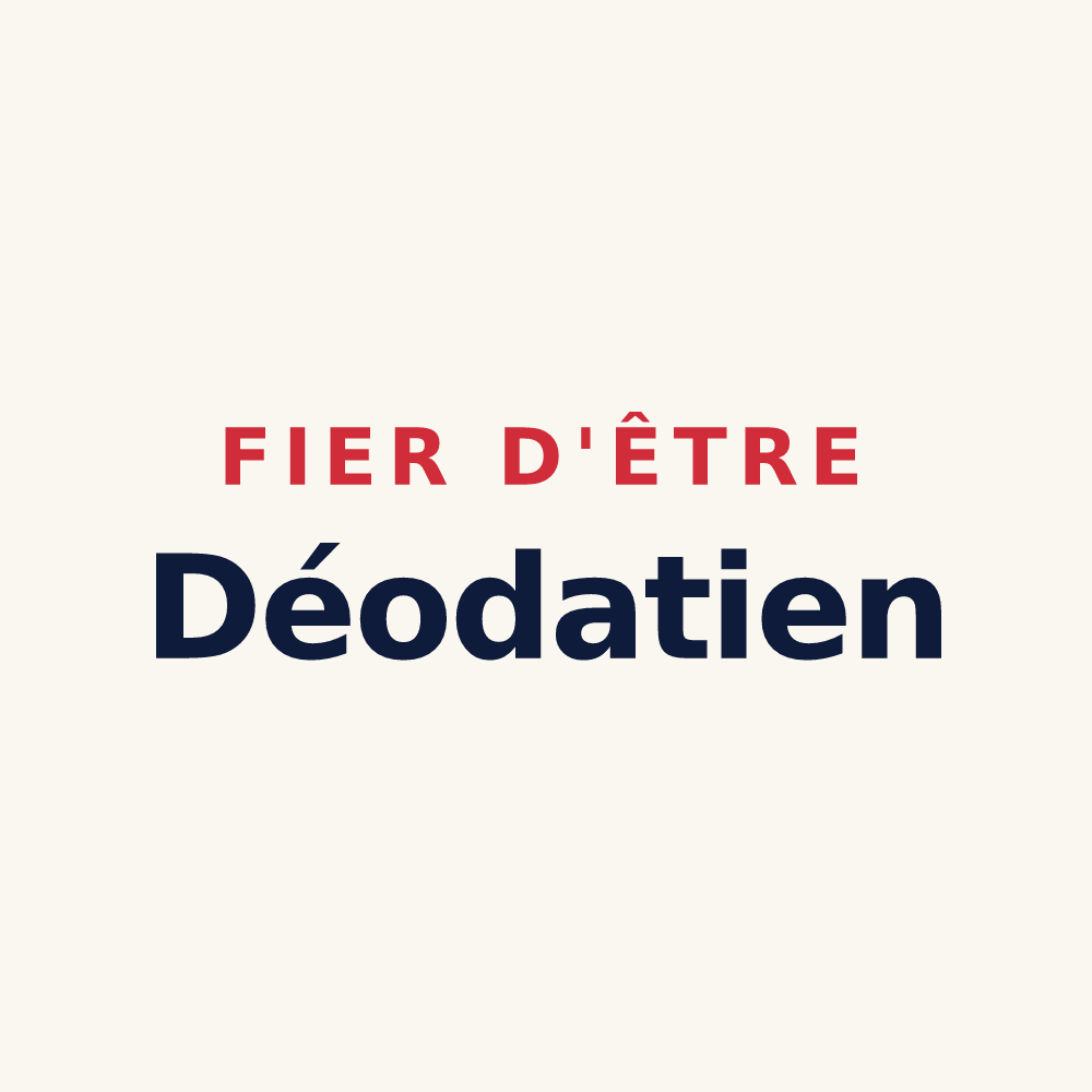 Tasse « Fier d'être Déodatien » — design pour Saint-Didier