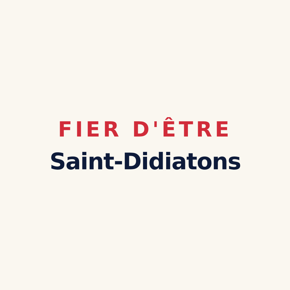 Tasse « Fier d'être Saint-Didiatons » — design pour Saint-Didier-sur-Beaujeu