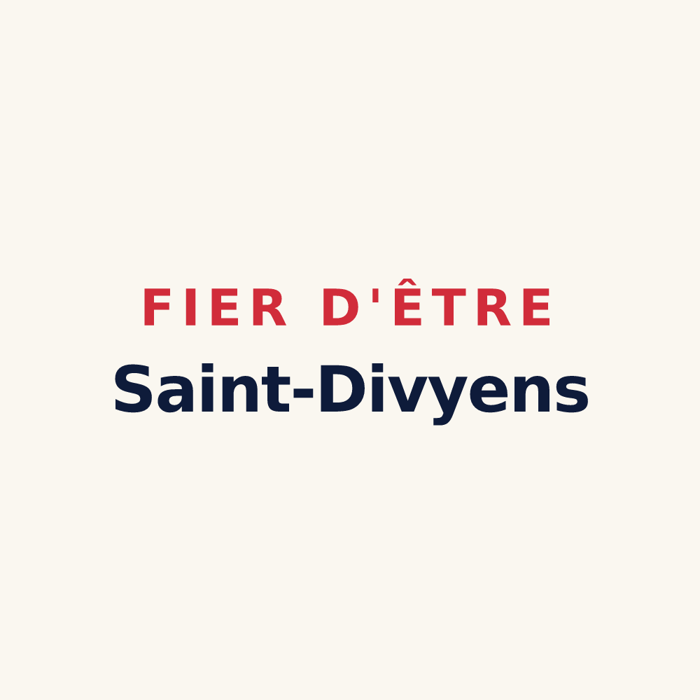 Tasse « Fier d'être Saint-Divyens » — design pour Saint-Divy