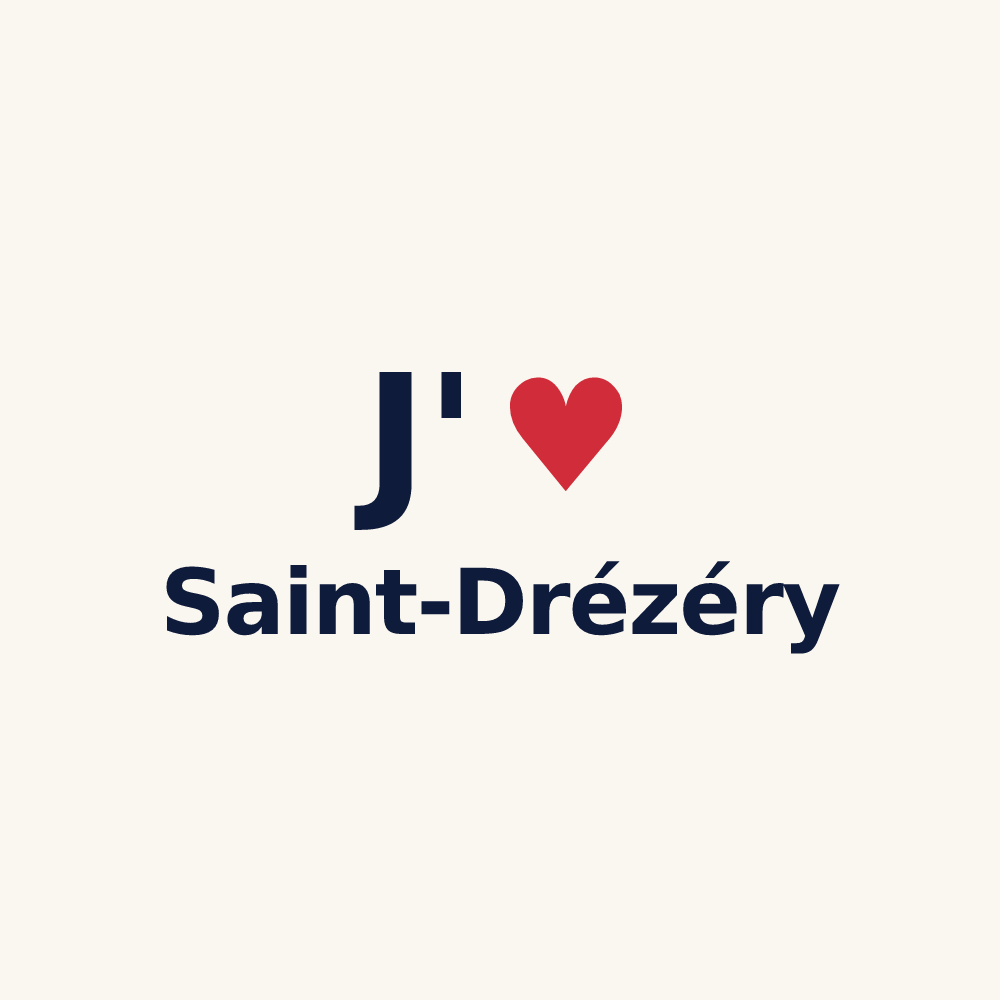 Tasse personnalisée Saint-Drézéry — design J'aime Saint-Drézéry