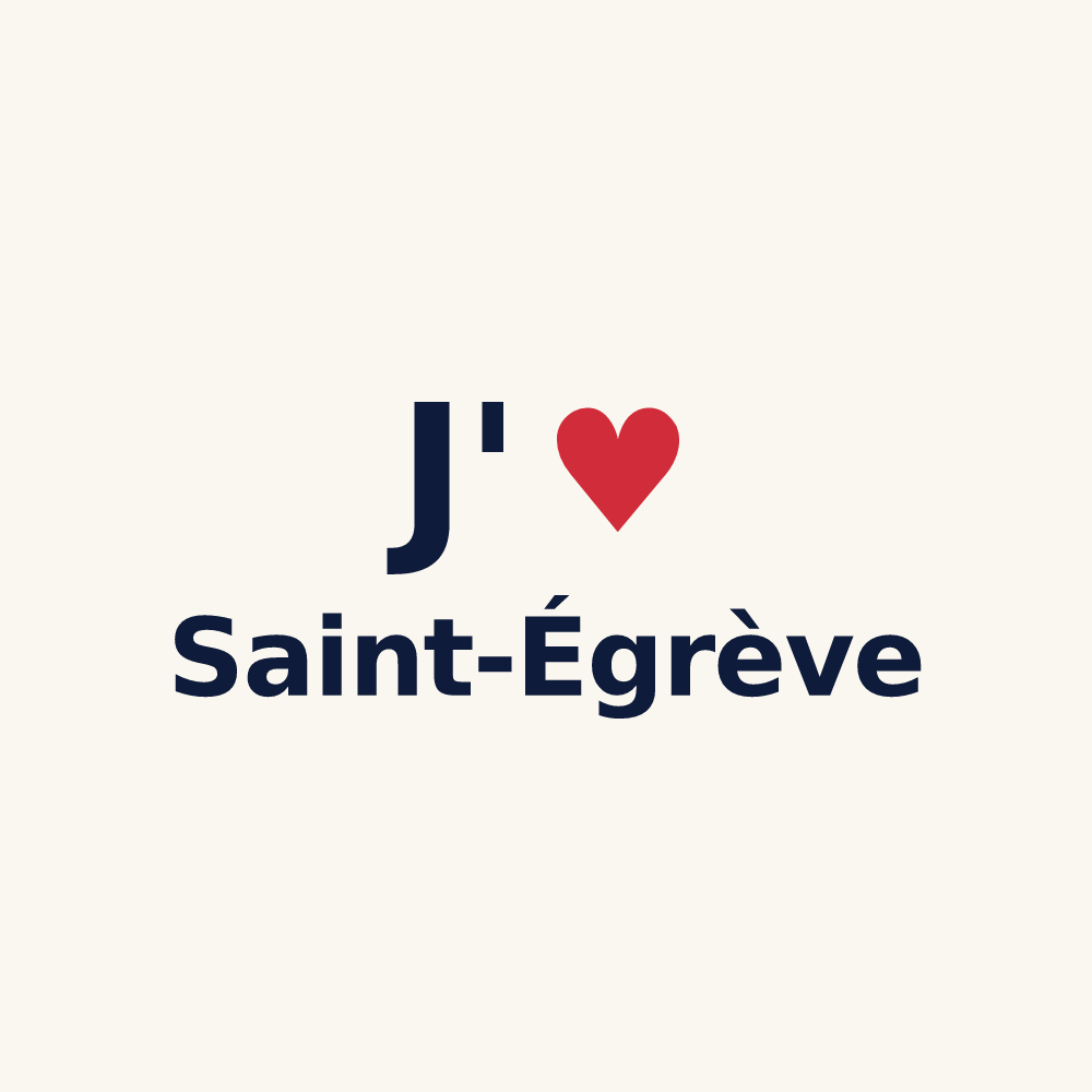 Tasse personnalisée Saint-Égrève — design J'aime Saint-Égrève