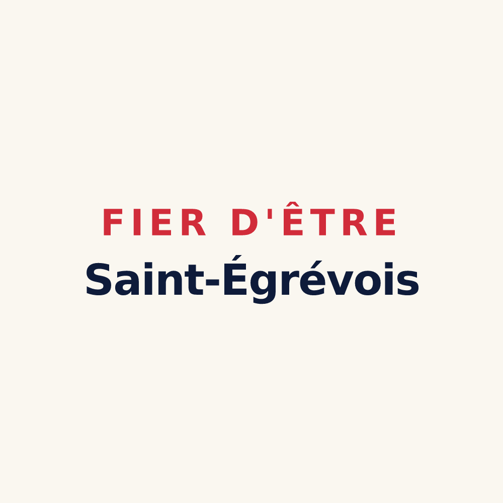 Tasse « Fier d'être Saint-Égrévois » — design pour Saint-Égrève