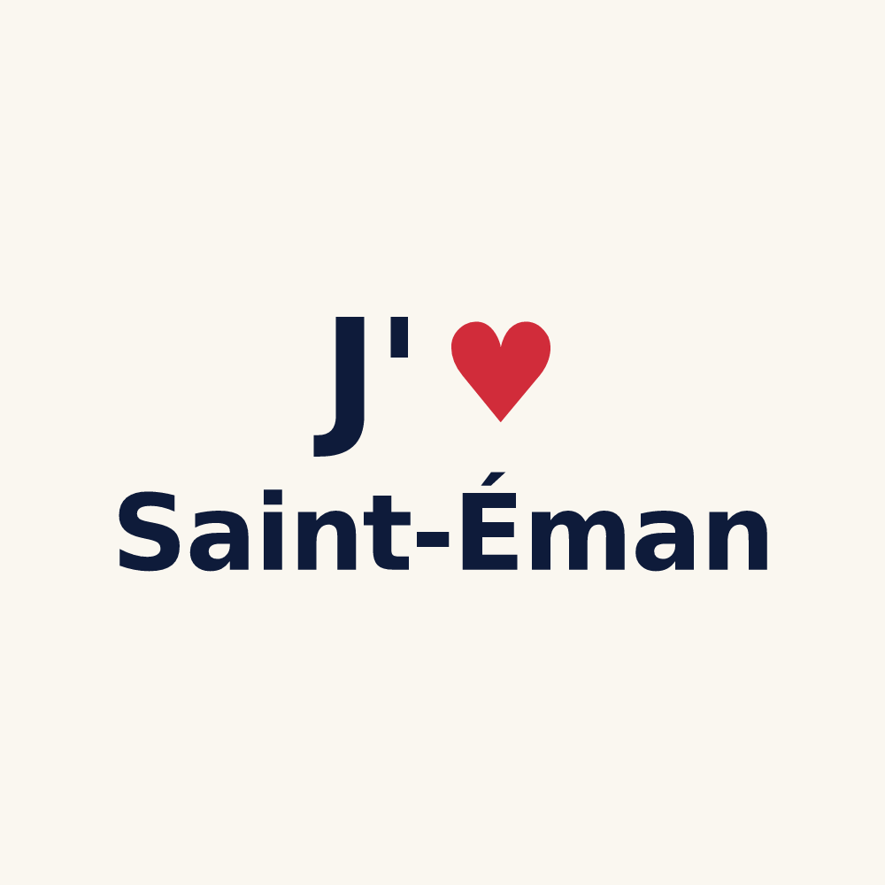 Tasse personnalisée Saint-Éman — design J'aime Saint-Éman
