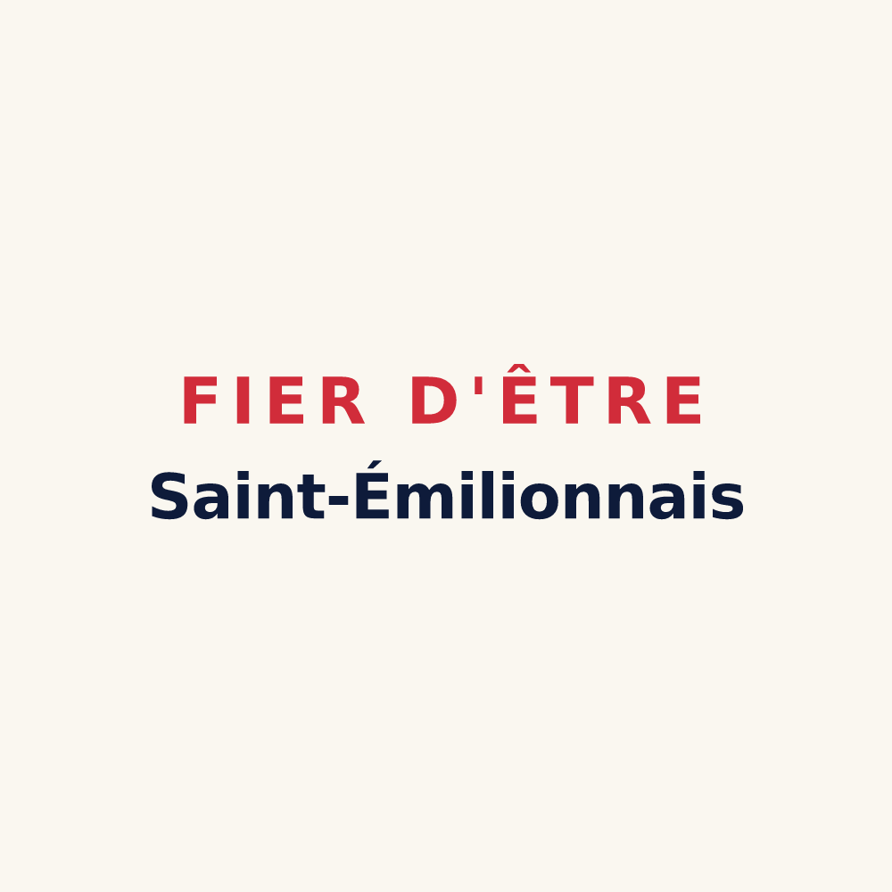 Tasse « Fier d'être Saint-Émilionnais » — design pour Saint-Émilion