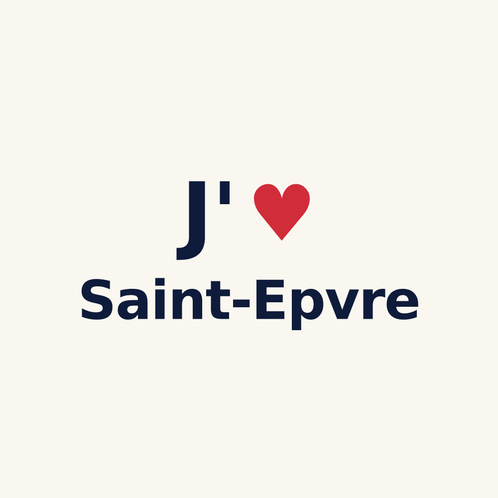 Tasse personnalisée Saint-Epvre — design J'aime Saint-Epvre