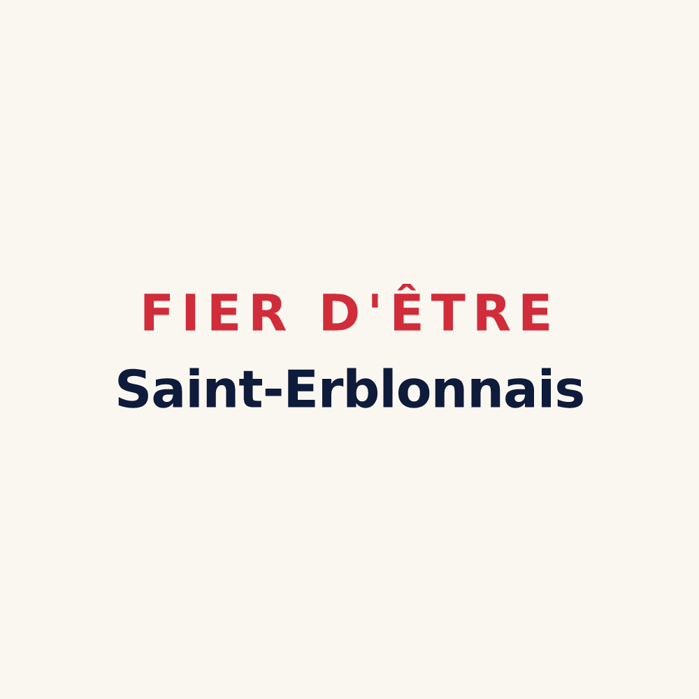 Tasse « Fier d'être Saint-Erblonnais » — design pour Saint-Erblon
