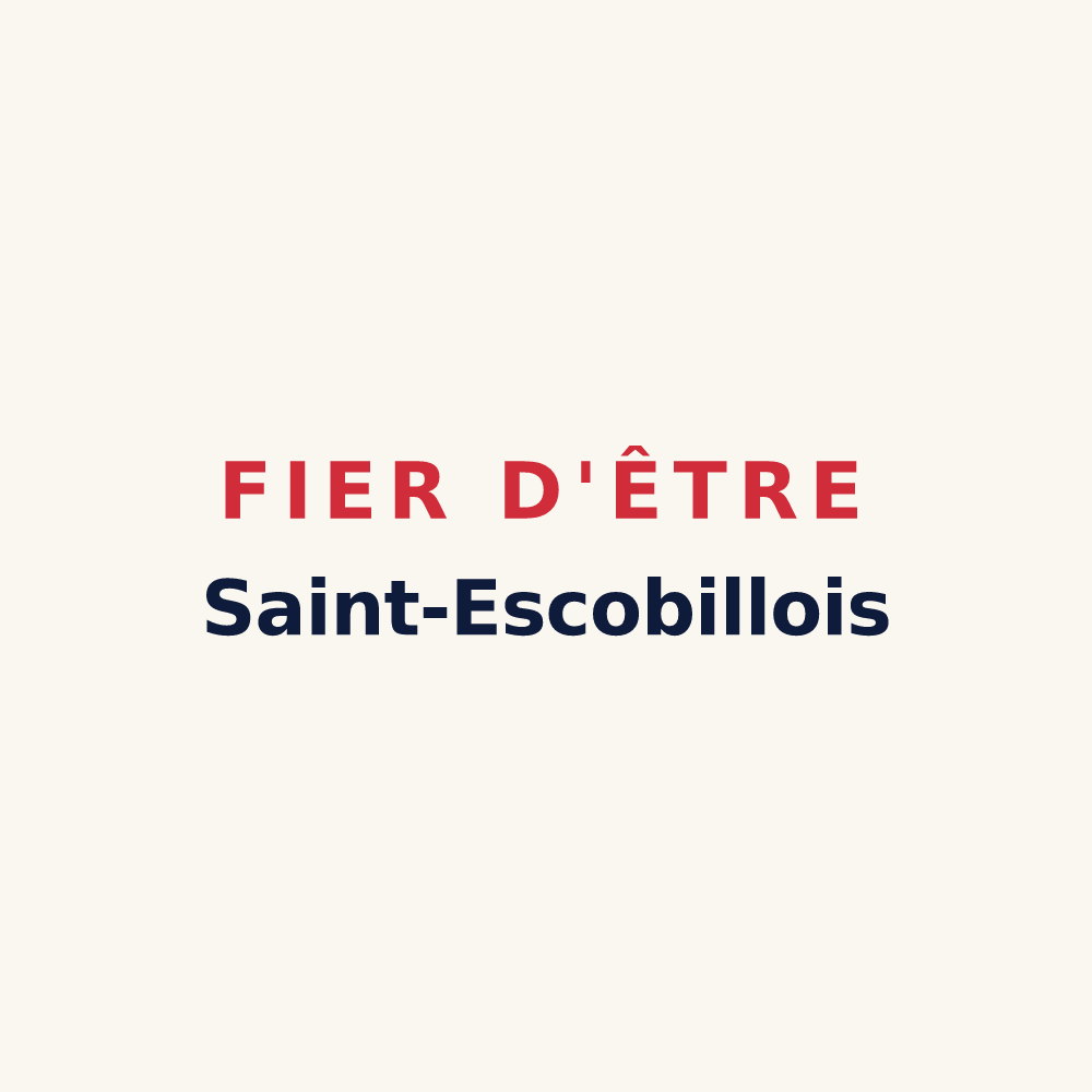 Tasse « Fier d'être Saint-Escobillois » — design pour Saint-Escobille