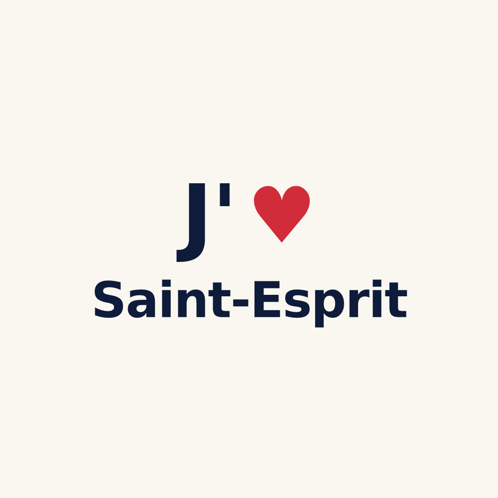 Tasse personnalisée Saint-Esprit — design J'aime Saint-Esprit