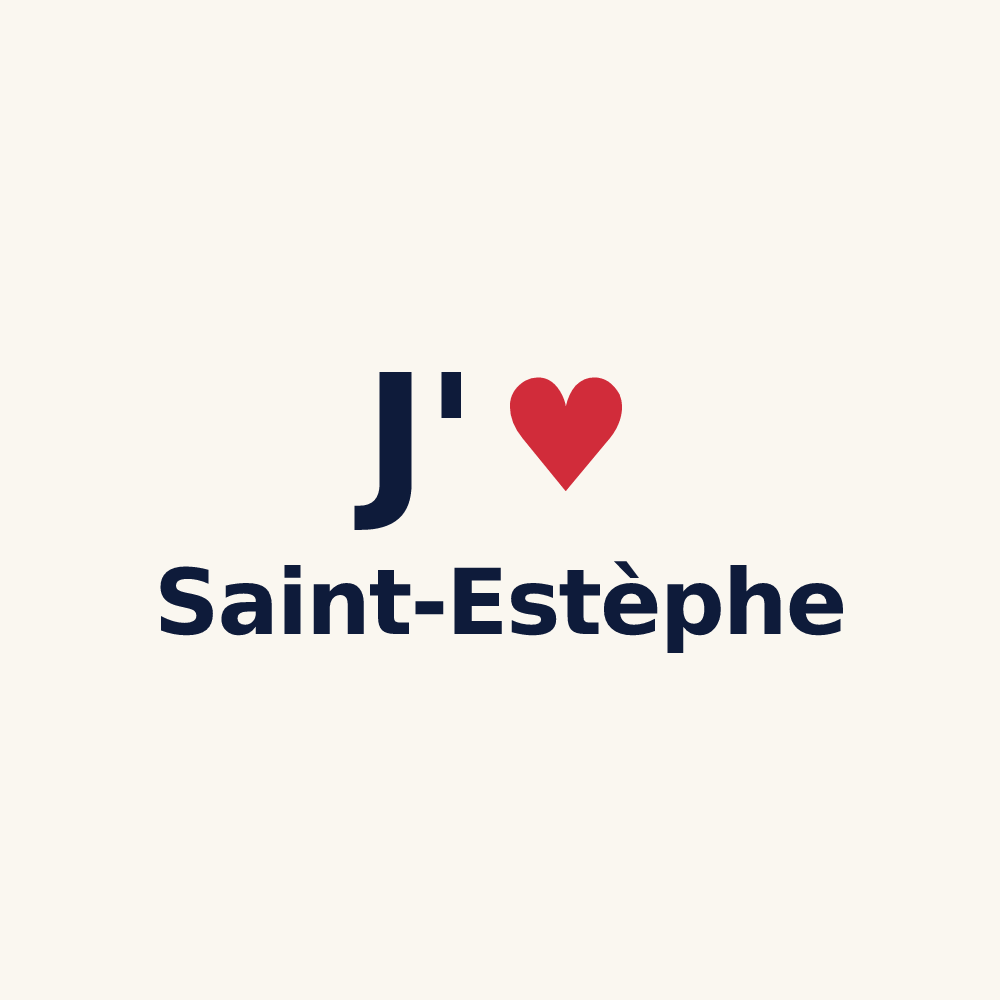Tasse personnalisée Saint-Estèphe — design J'aime Saint-Estèphe