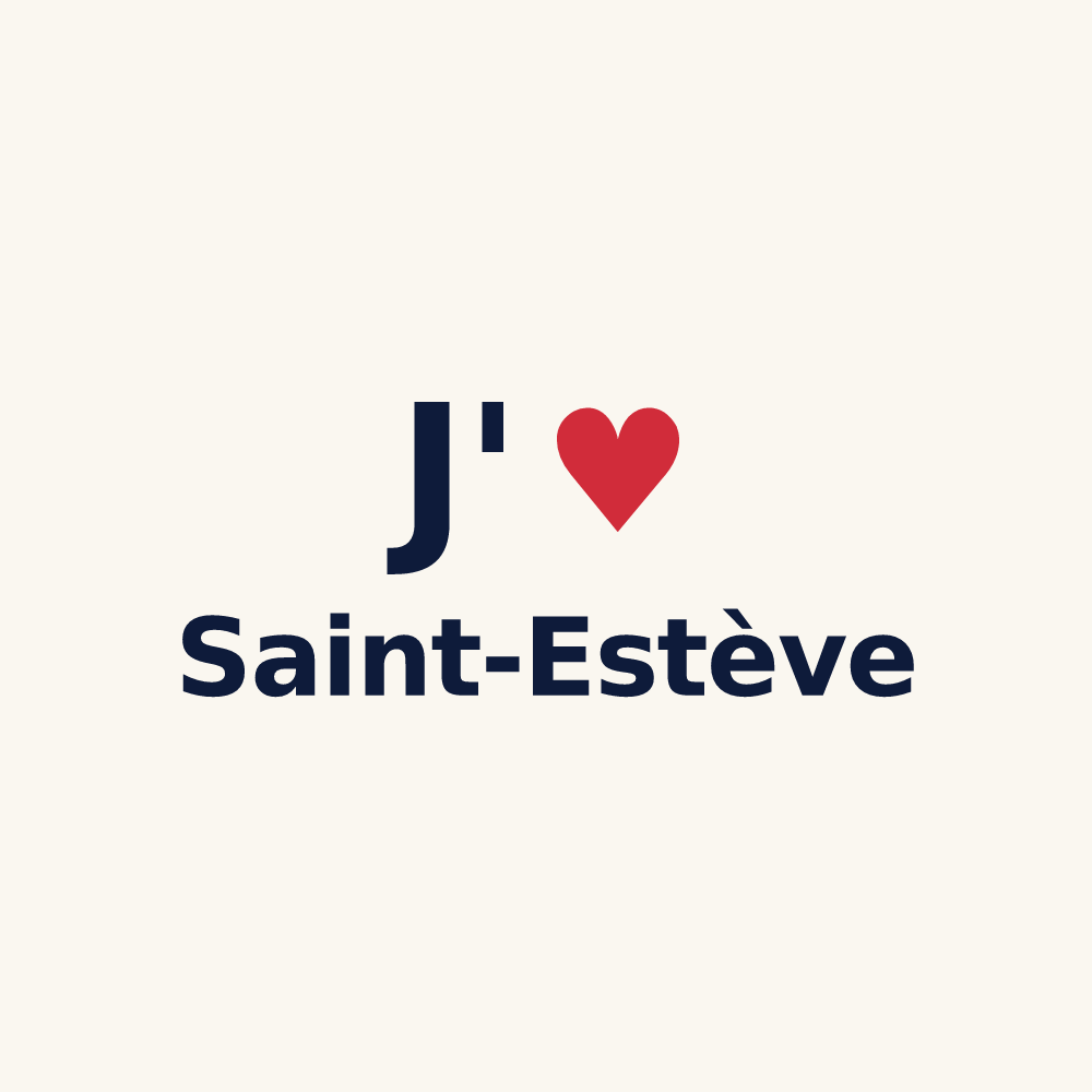 Tasse personnalisée Saint-Estève — design J'aime Saint-Estève