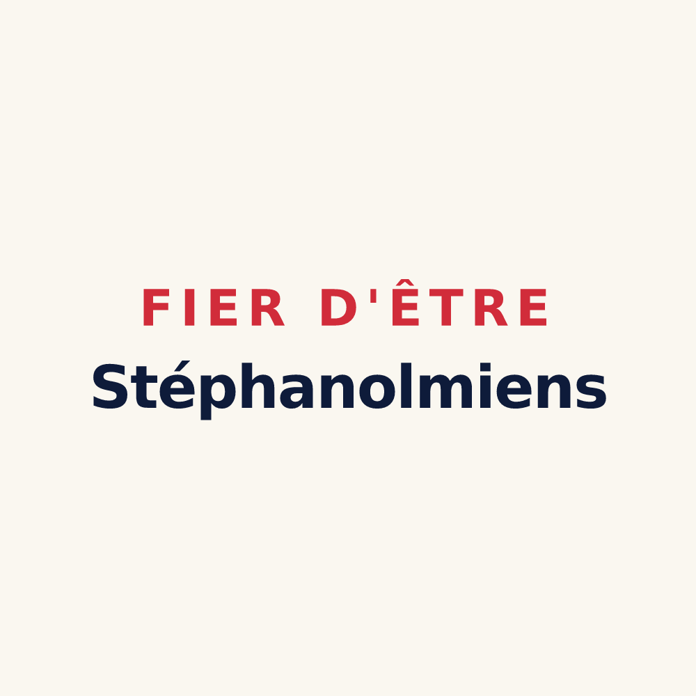 Tasse « Fier d'être Stéphanolmiens » — design pour Saint-Étienne-de-l'Olm