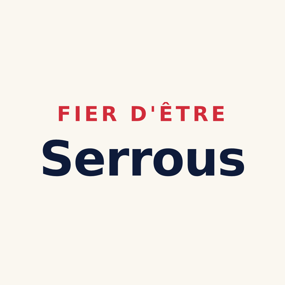 Tasse « Fier d'être Serrous » — design pour Saint-Étienne-de-Serre