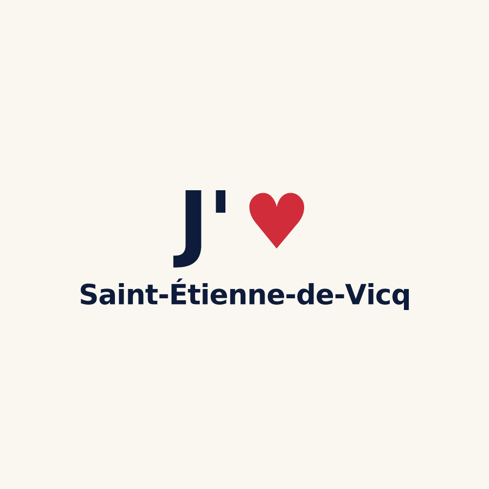 Tasse personnalisée Saint-Étienne-de-Vicq — design J'aime Saint-Étienne-de-Vicq