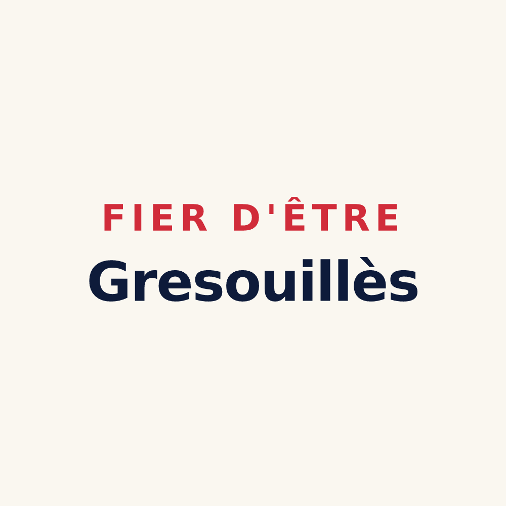 Tasse « Fier d'être Gresouillès » — design pour Saint-Étienne-du-Grès