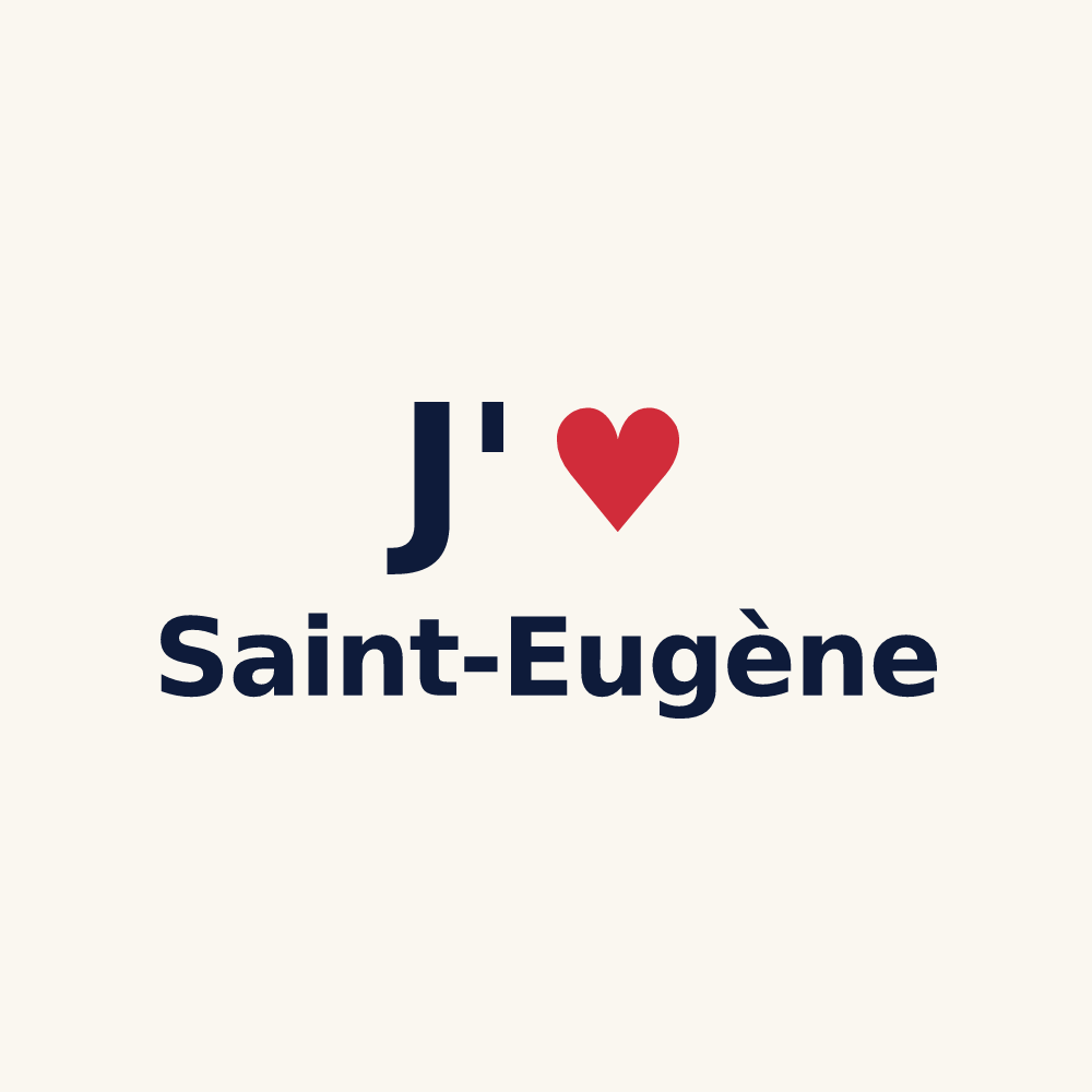 Tasse personnalisée Saint-Eugène — design J'aime Saint-Eugène